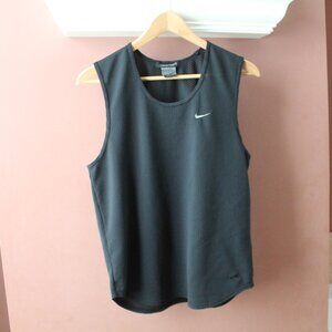 Nike Sphere Women's Black Tank Top Sheer Breathable Sleeveless Activewear S
